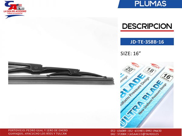 Pluma 16 Tovi JD-TE-358B-16